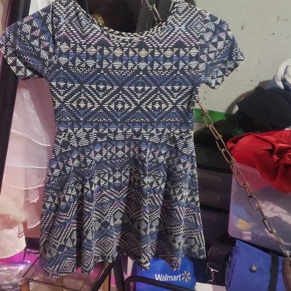 Blue checkered dress - Picture 1 of 1